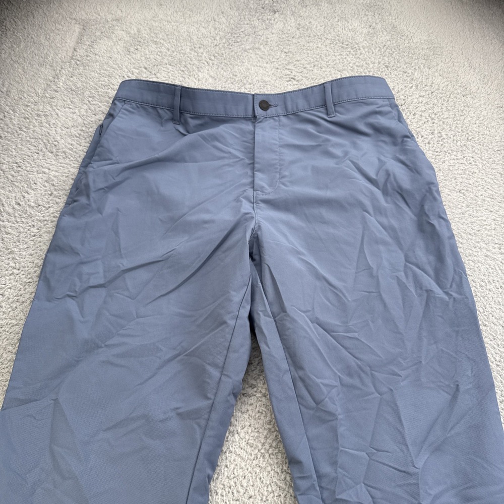 Banana Republic Tech Dress Pants Mens 38 x 32 Blue Performance Stretch